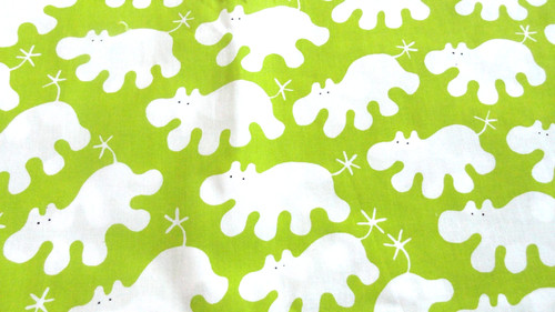 Vtg ikea hippo fabric yds - ikea,