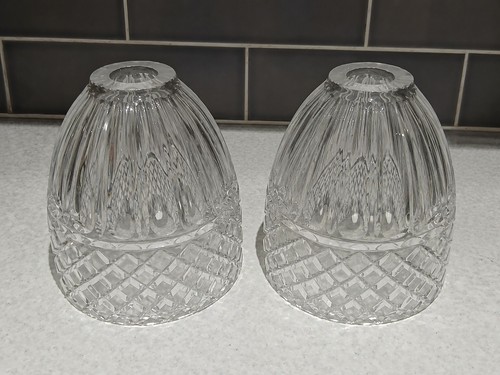 Pair vintage cut crystal - vintage, bell