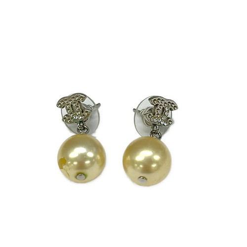Chanel cream silver faux pearl - chanel,