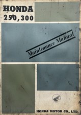 HONDA 250 / 300 C72/C77 CS72/CS77 CB72/CB77 GENUINE MAINTENANCE MANUAL 1960