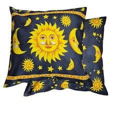 SUN AND MOON BLACK CUSHION