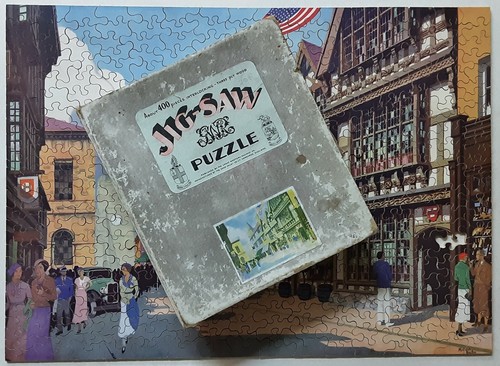 Wood jigsaw picture - wood,