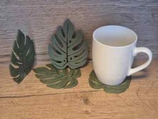 3-Piece Monstera Leaf Coaster