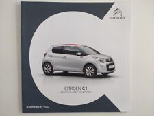 Citroen C1 Touch Feel Flair Urban Ride ELLE Product Spec Brochure May 2018