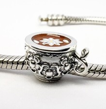 Tea Cup Charm Bead Retro Tea