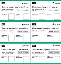 Vue cinema tickets april - 6,