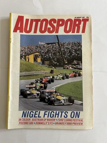 Autosport magazine august - x, 1