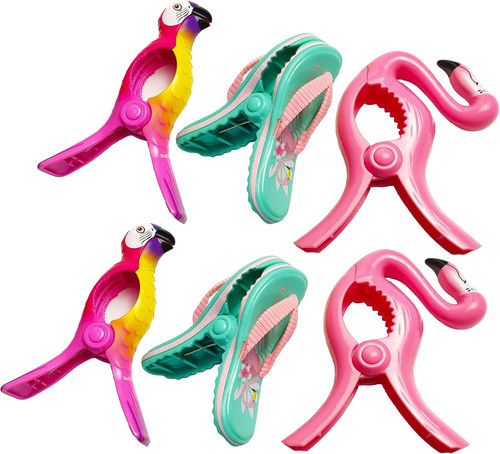 Pieces beach towel clips - pieces,