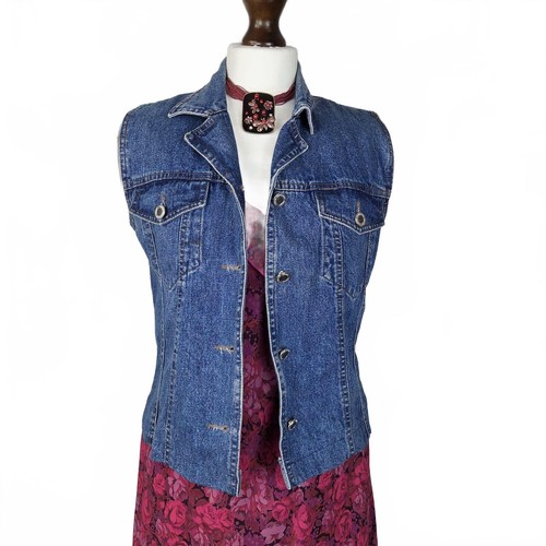 Vintage 90s denim - vintage, waistcoat