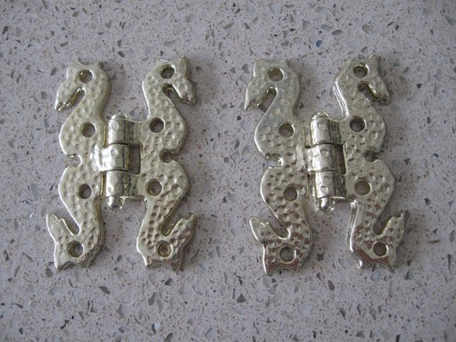 Pair light gold coloured - of,