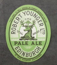 Beer Label, Edinburgh ( St. Anns Brewery, Robert Younger, Pale  Ale )