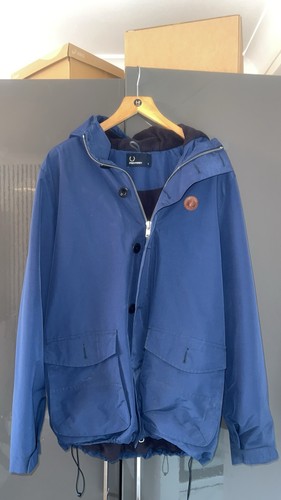 Fred perry blue hooded - fred,