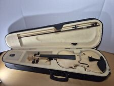 4/4 Acoustic Violin Set Basswood Plate W/Brazilwood Bow Canvas Case Student...