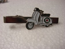 Lambretta scooter tie clip. Italian roundel design. Red white green MOD Scooters