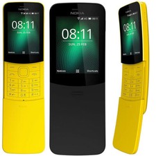 New Nokia 8110 4G Unlocked 4GB 512MB RAM Dual Sim 2MP Mobile Phone Slide Phone