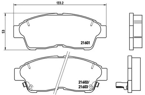 Brake pads 034 - brembo, for