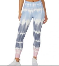 Wildfox High Waisted 7/8 Leggings in Blue/Pink Tie Dye Ombre NWT 