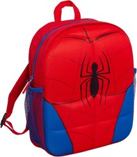 Spiderman Backpack 3D Plush School Bag Spidey Rucksack Red 
