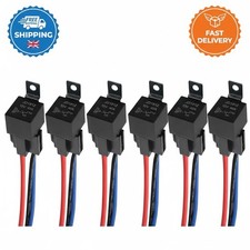 5 Pieces 4 Pin Car Relay, 12V