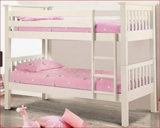Julian Bowen Barcelona Ladder Bunk Bed In Stone White