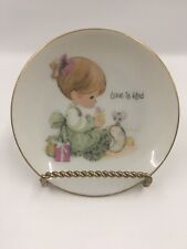 Precious Moments Plate Girl