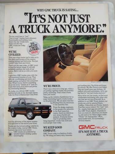 1986 gmc truck not just - not, a