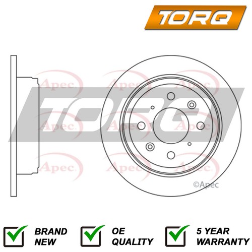 Brake disc rear torq fits - brake,