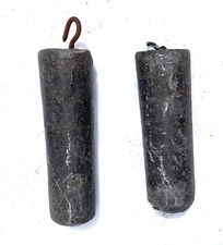 Pair Antique Lead Weights Longcase Clock / Grandfather Grandmother Clock 10