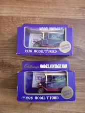 Lledo Cadburys Limited Edition 1928  Die Cast Van x2 With Numbered Certificate