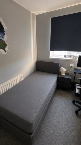 Single bed frame with mattress - single,