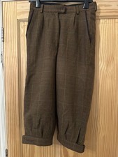 Tweed Laksen CTX Breeks Ladies 28” waist brown windowpane