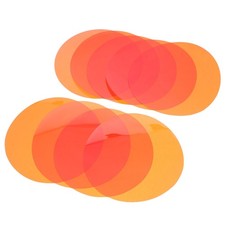  20pcs Stage Lighting Gel Filters - 74cm Amber Warm Color Correction Sheets -