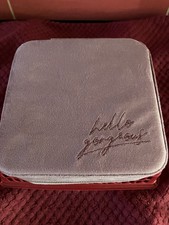 “Hello Gorgeous” Pink Velvet Travel Jewellery Case - Primark