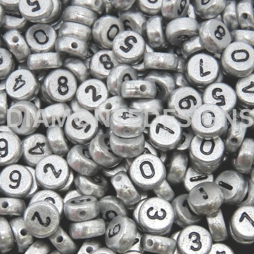 Silver metallic acrylic random - metallic,
