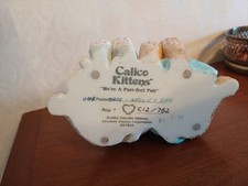 VINTAGE CALICO KITTENS " WE'RE A PURR-FECT PAIR " 1992
