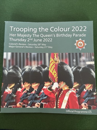 Trooping the colour - trooping,