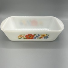 Vintage Glasbake Wildflowers