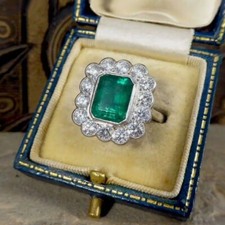 Art Deco Vintage 3.50 CT Green