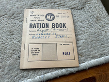 Ration Book. Ministry Of Food