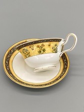 Wedgwood India Peony Tea Cup & Saucer ~ Brand New First Quality