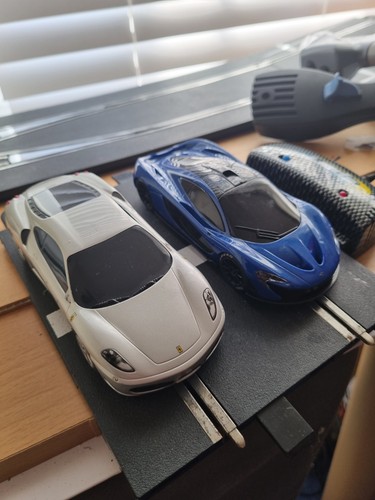Scalextric blue mclaren and - blue, p1