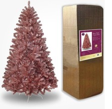 Rose Gold 7 Foot Xmas Tree with Stand Great Condition