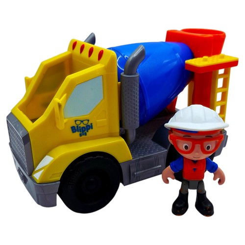Blippi cement mixer and figure - blippi,