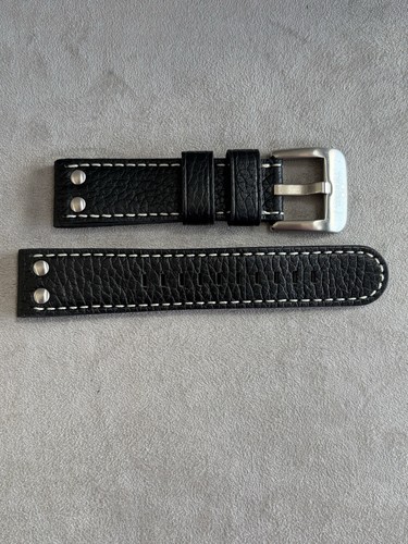 Steel 22mm black - black, textured