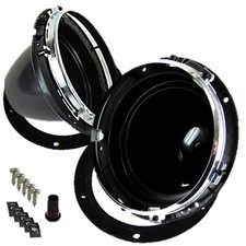 7" Headlight Headlamp Adjuster Mounting Bowls Gasket Chrome Rim Classic Mini
