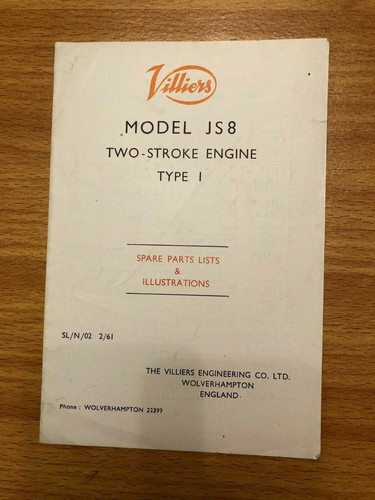 Villiers model js8 two stroke - model,