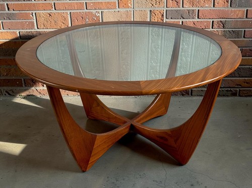 Vintage retro teak - retro, glass