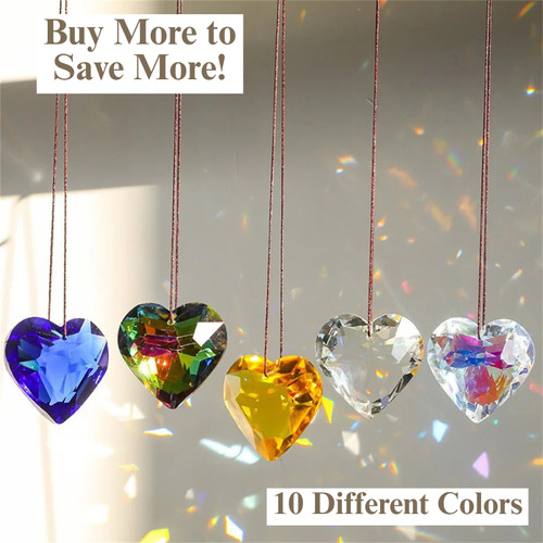 Rainbow maker crystal heart - maker,