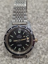 Royce Diver Automatic Date 35mm military Mens Wrist Watch Vintage 20 atm works