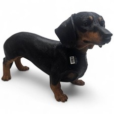 Vivid Arts  Dashound Realistic Garden Ornament Statue Gift Preloved